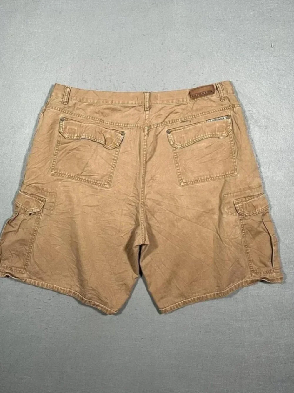US Polo Assn Light Brown Cargo Shorts Utility W42 I12 Mens